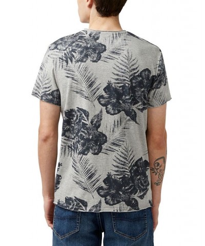 Men's Kushot Hibiscus Print T-shirt Multi $18.57 T-Shirts