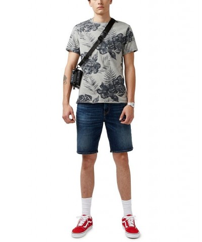 Men's Kushot Hibiscus Print T-shirt Multi $18.57 T-Shirts