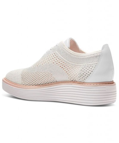 Women's OriginalGrand Stitchlite Platform Oxfords White $59.40 Shoes