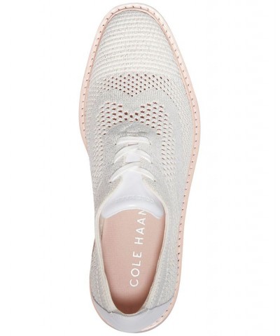 Women's OriginalGrand Stitchlite Platform Oxfords White $59.40 Shoes