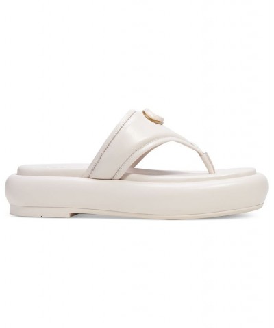 Women's Sylvie Bubble Flatform Thong Sandals White $71.75 Shoes