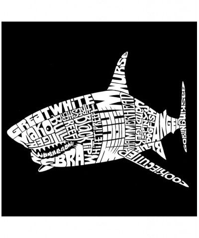 Mens Word Art T-Shirt - Shark Species Black $23.39 T-Shirts