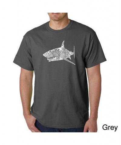 Mens Word Art T-Shirt - Shark Species Black $23.39 T-Shirts