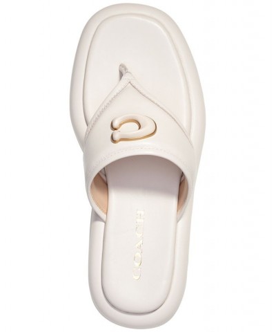 Women's Sylvie Bubble Flatform Thong Sandals White $71.75 Shoes