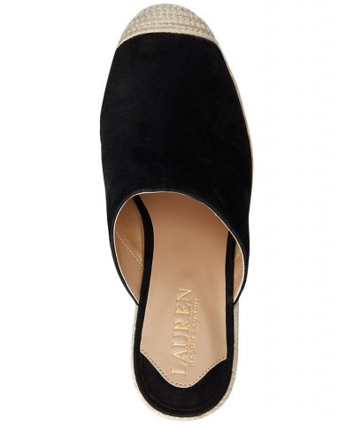 Women's Pennie Espadrille Wedge Pumps Black $44.55 Shoes