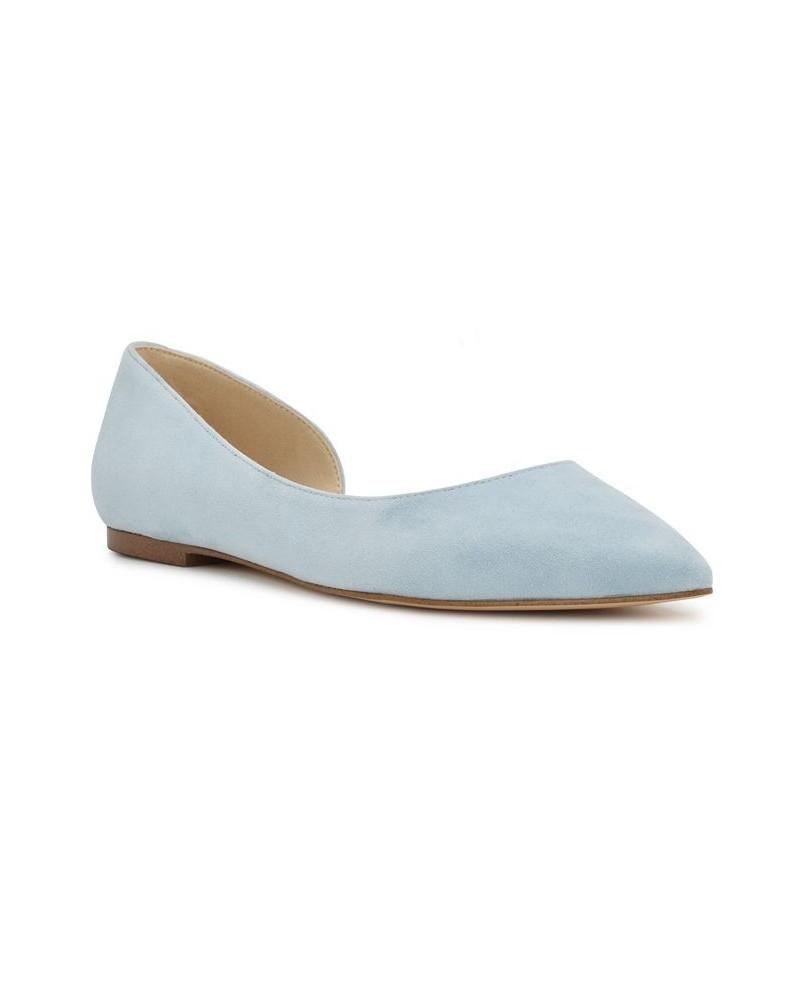 Women's Blaha D'orsay Slip-on Flats Blue $40.59 Shoes