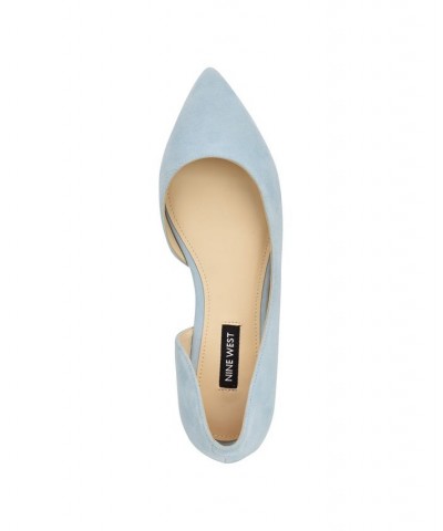 Women's Blaha D'orsay Slip-on Flats Blue $40.59 Shoes