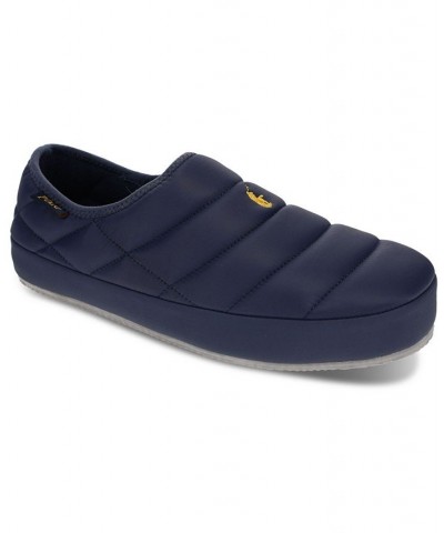 Men's Maxon Quilted Upper Slip On Clog Slipper Blue $41.60 Shoes