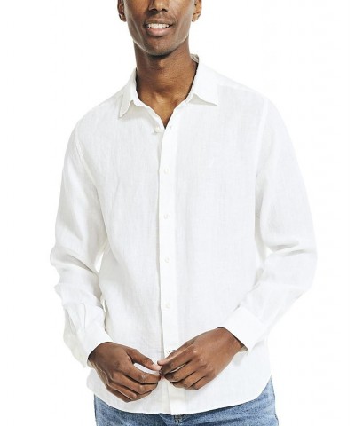 Men's Classic-Fit Long-Sleeve Button-Up Solid Linen Shirt PD01 $30.96 Shirts