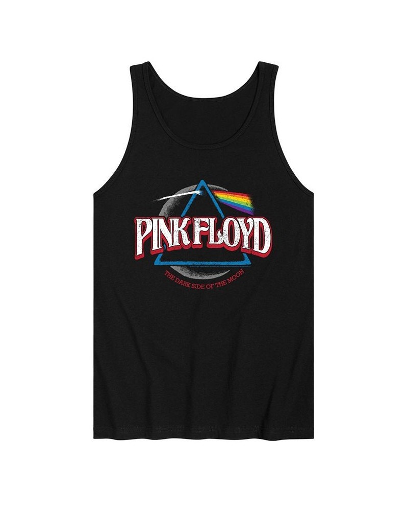 Men's Pink Floyd Dark Side Moon Tank Black $15.12 T-Shirts