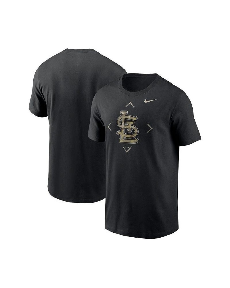 Men's Black St. Louis Cardinals Camo Logo T-shirt $21.60 T-Shirts