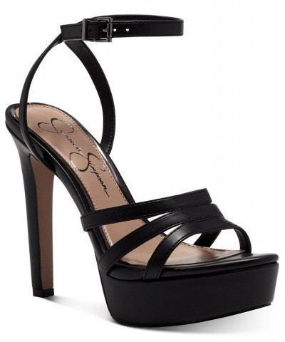 Women's Balina Platform Dress Sandals Black $28.21 Shoes