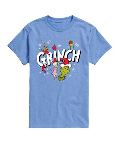 Men's Dr. Seuss The Grinch Graphic T-shirt Blue $19.59 T-Shirts