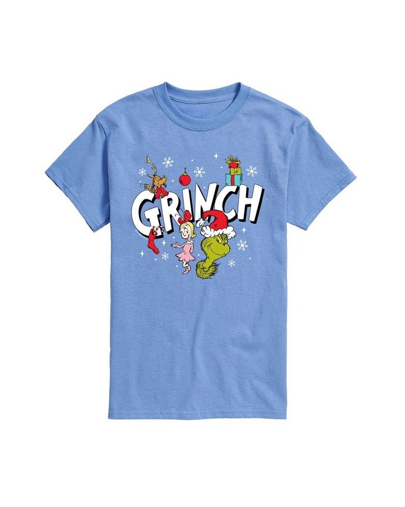 Men's Dr. Seuss The Grinch Graphic T-shirt Blue $19.59 T-Shirts