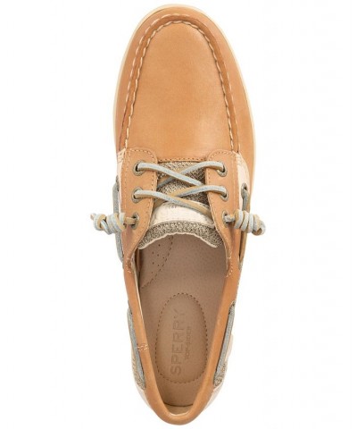 Women's Songfish Boat Shoes Tan/Beige $35.20 Shoes