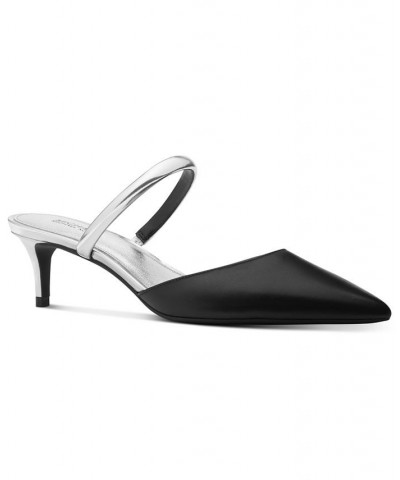 Women's Jessa Flex Mule Kitten-Heel Pumps Gray $60.75 Shoes