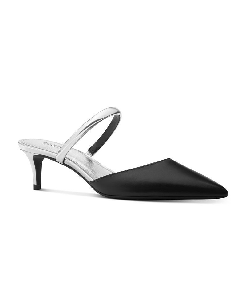 Women's Jessa Flex Mule Kitten-Heel Pumps Gray $60.75 Shoes