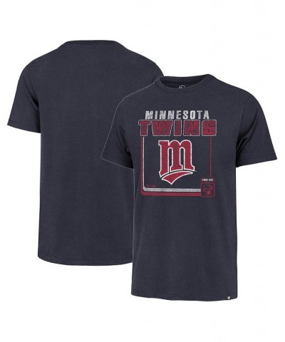 Men's Navy Minnesota Twins Borderline Franklin T-shirt $24.29 T-Shirts