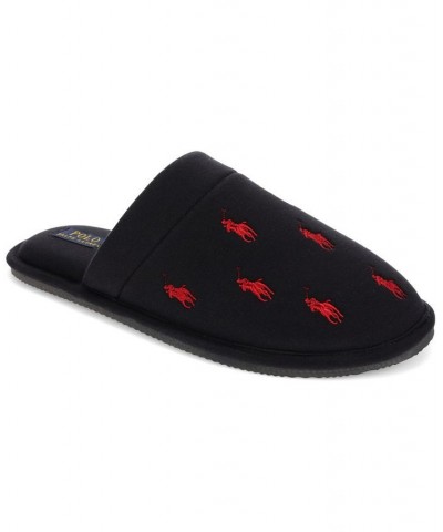 Men's Klarence Jersey Scuff Slipper Black $38.50 Shoes