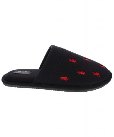 Men's Klarence Jersey Scuff Slipper Black $38.50 Shoes