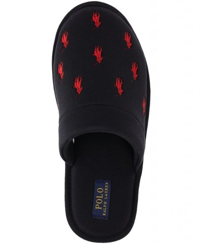 Men's Klarence Jersey Scuff Slipper Black $38.50 Shoes