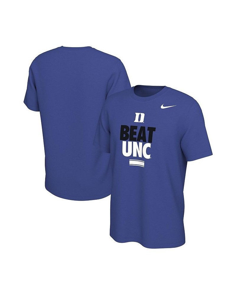 Men's Royal Duke Blue Devils Beat UNC Basketball Rivalry T-shirt $15.84 T-Shirts