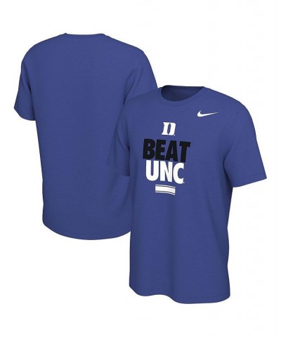 Men's Royal Duke Blue Devils Beat UNC Basketball Rivalry T-shirt $15.84 T-Shirts