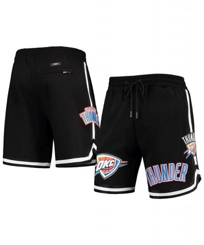 Men's Black Oklahoma City Thunder Chenille Shorts $43.24 Shorts