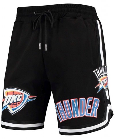 Men's Black Oklahoma City Thunder Chenille Shorts $43.24 Shorts