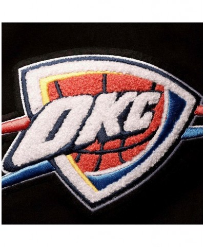 Men's Black Oklahoma City Thunder Chenille Shorts $43.24 Shorts