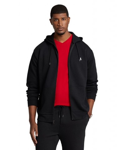 Men's Big & Tall Double-Knit Full-Zip Hoodie Black $62.16 Sweatshirt