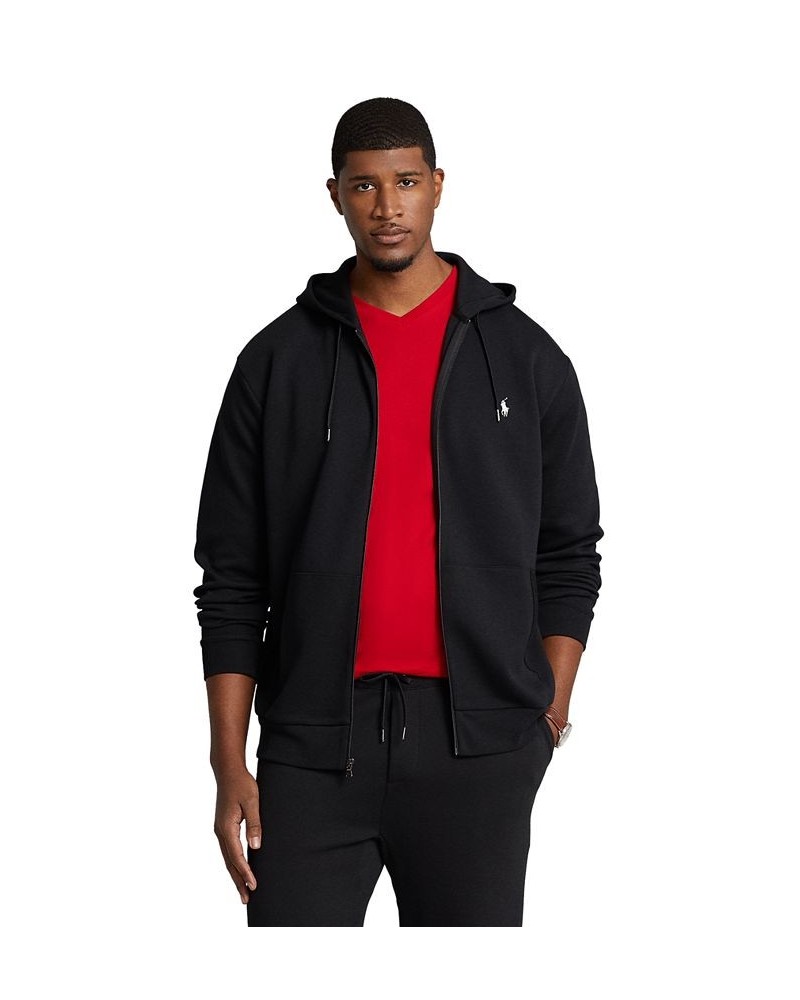 Men's Big & Tall Double-Knit Full-Zip Hoodie Black $62.16 Sweatshirt