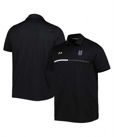 Men's Black Northwestern Wildcats Title Performance Polo Shirt $40.79 Polo Shirts