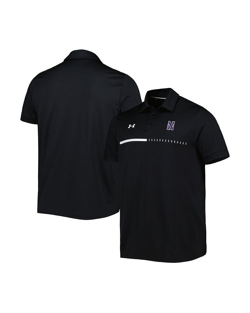 Men's Black Northwestern Wildcats Title Performance Polo Shirt $40.79 Polo Shirts