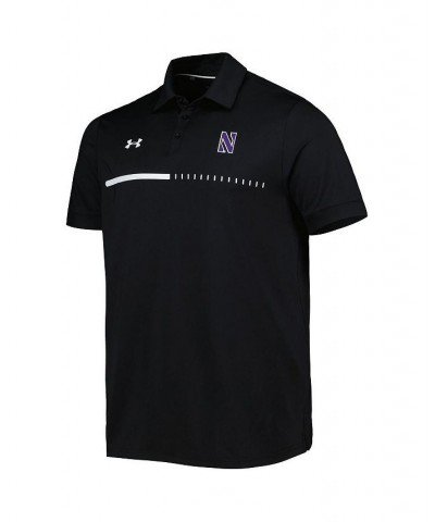 Men's Black Northwestern Wildcats Title Performance Polo Shirt $40.79 Polo Shirts