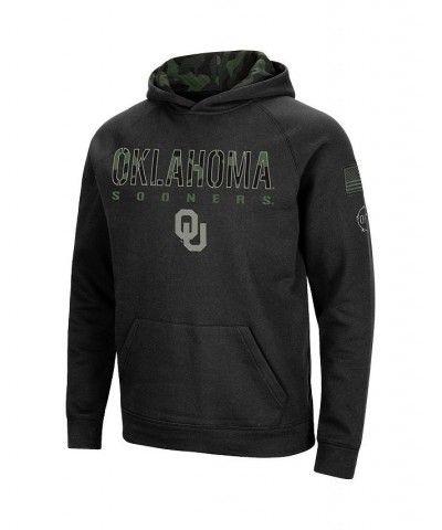 Men's Black Oklahoma Sooners Big and Tall OHT Military-Inspired Appreciation Raglan Pullover Hoodie $40.79 Sweatshirt