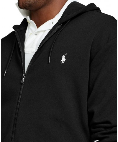 Men's Big & Tall Double-Knit Full-Zip Hoodie Black $62.16 Sweatshirt