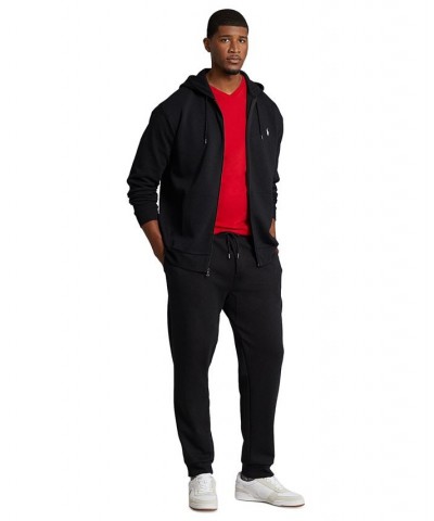 Men's Big & Tall Double-Knit Full-Zip Hoodie Black $62.16 Sweatshirt