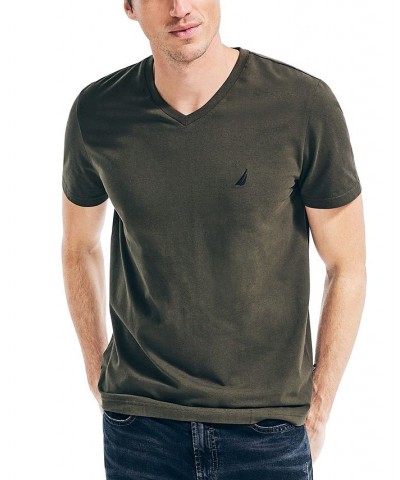 Men's J-Class Logo Classic-Fit Cotton V-Neck T-Shirt Forest Night $18.21 T-Shirts