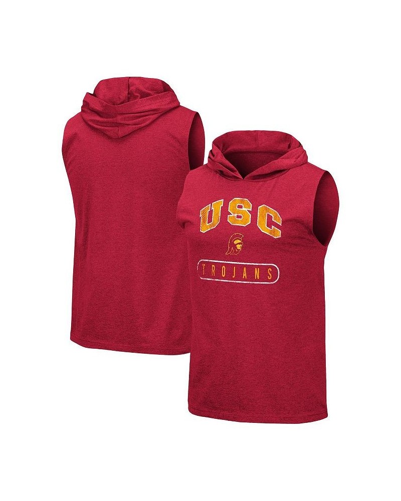 Men's Cardinal USC Trojans Varsity Team Hoodie Tank Top $18.00 T-Shirts