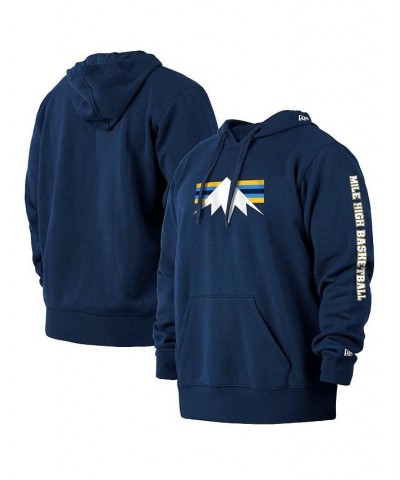 Men's Navy Denver Nuggets 2021/22 City Edition Big and Tall Pullover Hoodie $30.36 Sweatshirt