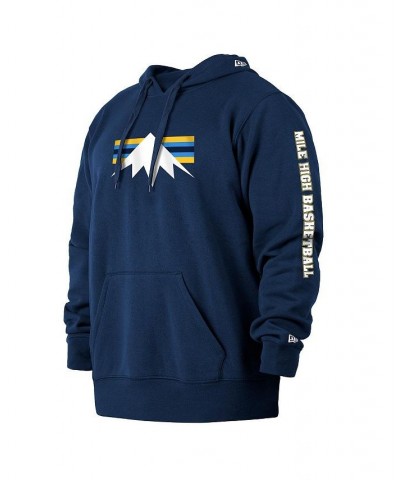 Men's Navy Denver Nuggets 2021/22 City Edition Big and Tall Pullover Hoodie $30.36 Sweatshirt