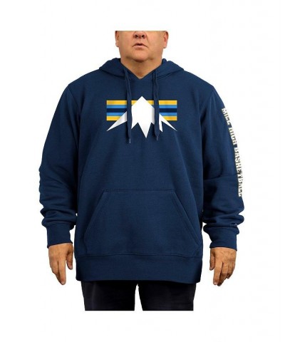 Men's Navy Denver Nuggets 2021/22 City Edition Big and Tall Pullover Hoodie $30.36 Sweatshirt