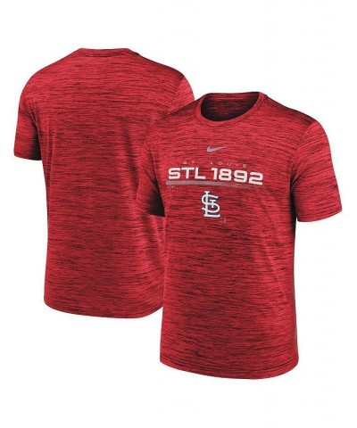 Men's Red St. Louis Cardinals Wordmark Velocity Performance T-shirt $26.99 T-Shirts