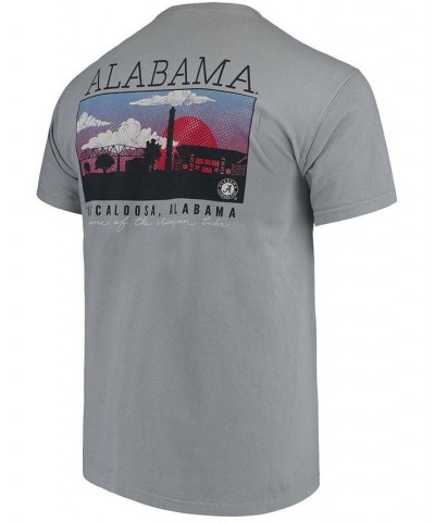 Men's Gray Alabama Crimson Tide Comfort Colors Campus Scenery T-shirt $19.32 T-Shirts