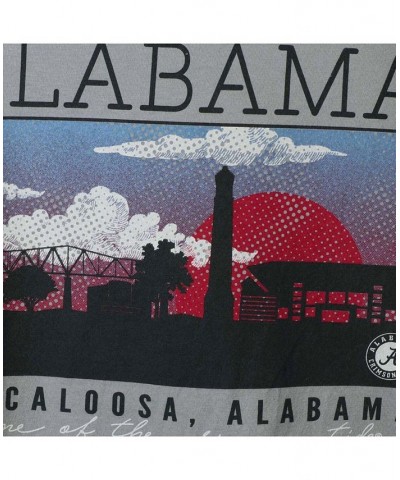 Men's Gray Alabama Crimson Tide Comfort Colors Campus Scenery T-shirt $19.32 T-Shirts