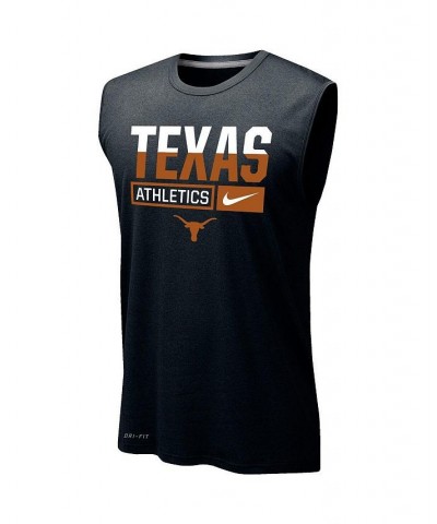 Men's Black Texas Longhorns Wordmark Drop Legend Performance Tank Top $28.99 T-Shirts