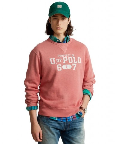 Men's U of Polo Fleece Sweatshirt Red $33.94 Sweatshirt