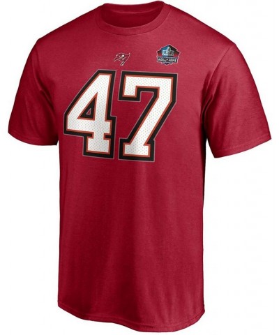 Men's John Lynch Red Tampa Bay Buccaneers NFL Hall Of Fame Class Of 2021 Name and Number T-shirt $19.03 T-Shirts