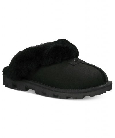 Women's Coquette Slide Slippers Black $57.20 Shoes